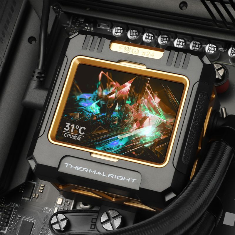 Thermalright Thermalright FROZEN WARFRAME360 หม้อน้ําระบายความร้อนด้วยน้ําหุ้มเกราะน้ําแข็งสีดํา