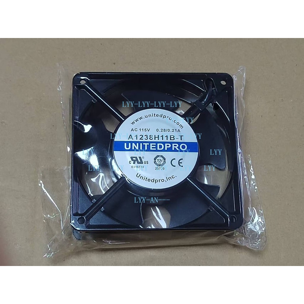 1 ชิ้น A1238H11B-T 115V 0.28/0.21A 12038 กรอบพัดลมพัดลมระบายความร้อน