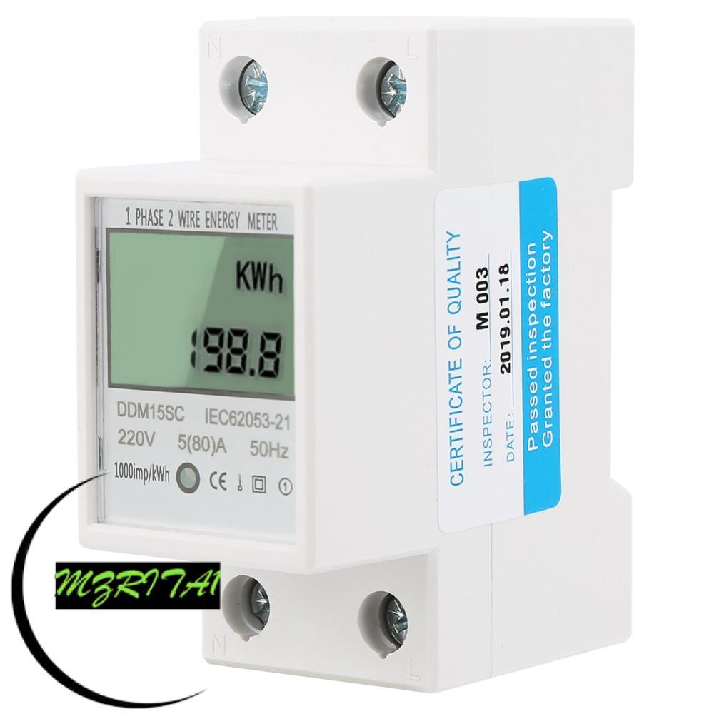 MARITA1 เครื่องวัดพลังงาน, 220/230V DDM15SC KWh Meter, Precision Metering การออกแบบเฟสเดียว 5-80A อิ