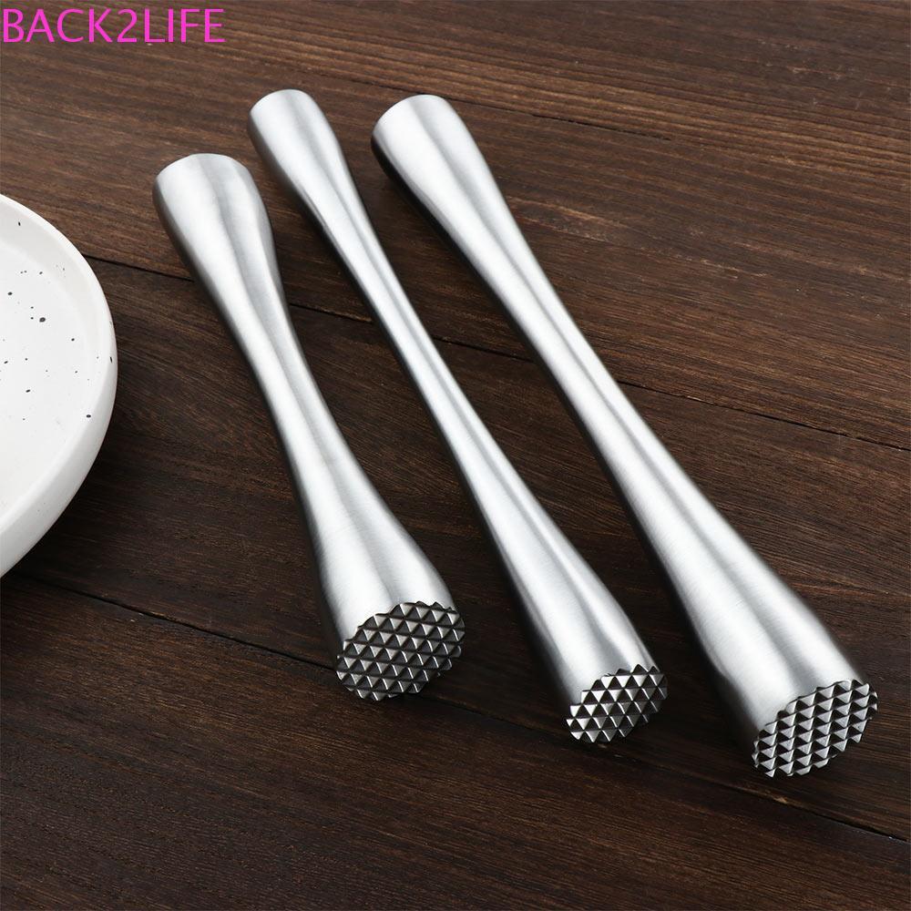 BACK2LIFE Mojito Muddler Bartender Bar Masher Rod Hammer Old Fashioned Stirrer Tool