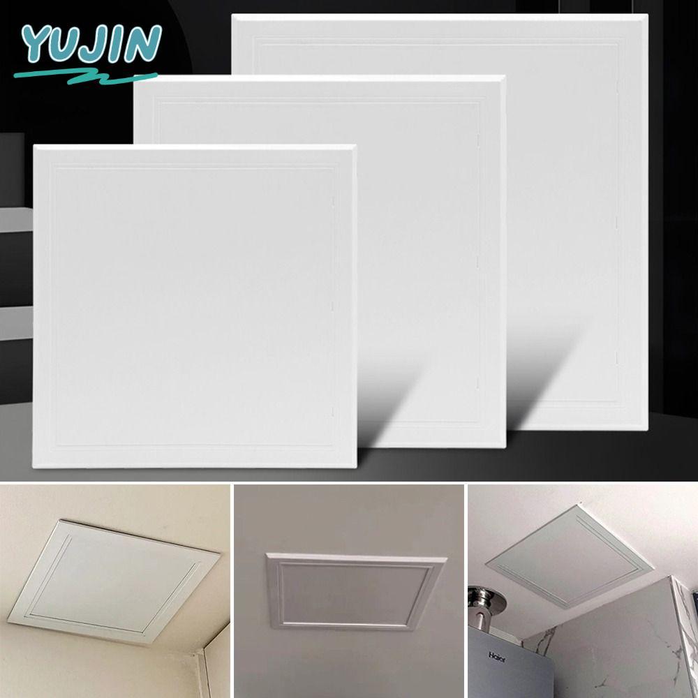 YUJIN เปิด Flap ฝาครอบแผ่น, สีขาวพลาสติกแผงการเข้าถึง, Universal ที่ถอดออกได้บานพับ Access Hatch ประตูเพดานผนัง