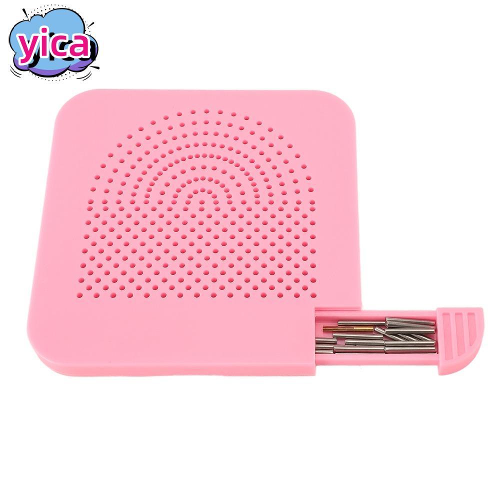 YICA Quilling Guide Board, Square With Pins Paper Quilling Board, Quilling Tools Plastic with Storag
