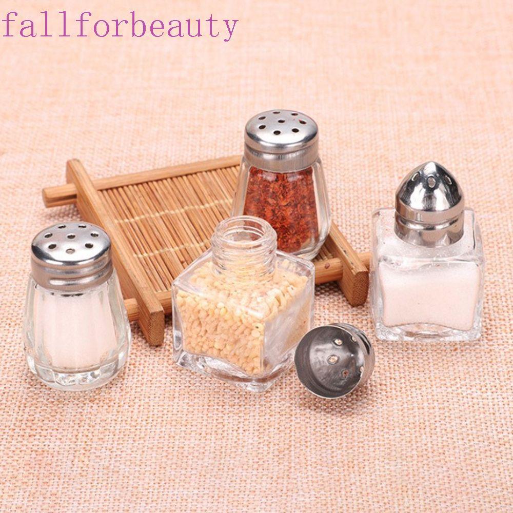 FALLFORBEAUTY ขวดเครื่องปรุงรสเครื่องมือทําอาหารขนาดเล็กสําหรับแก้วปิคนิค Perforated BBQ Spice Bottl