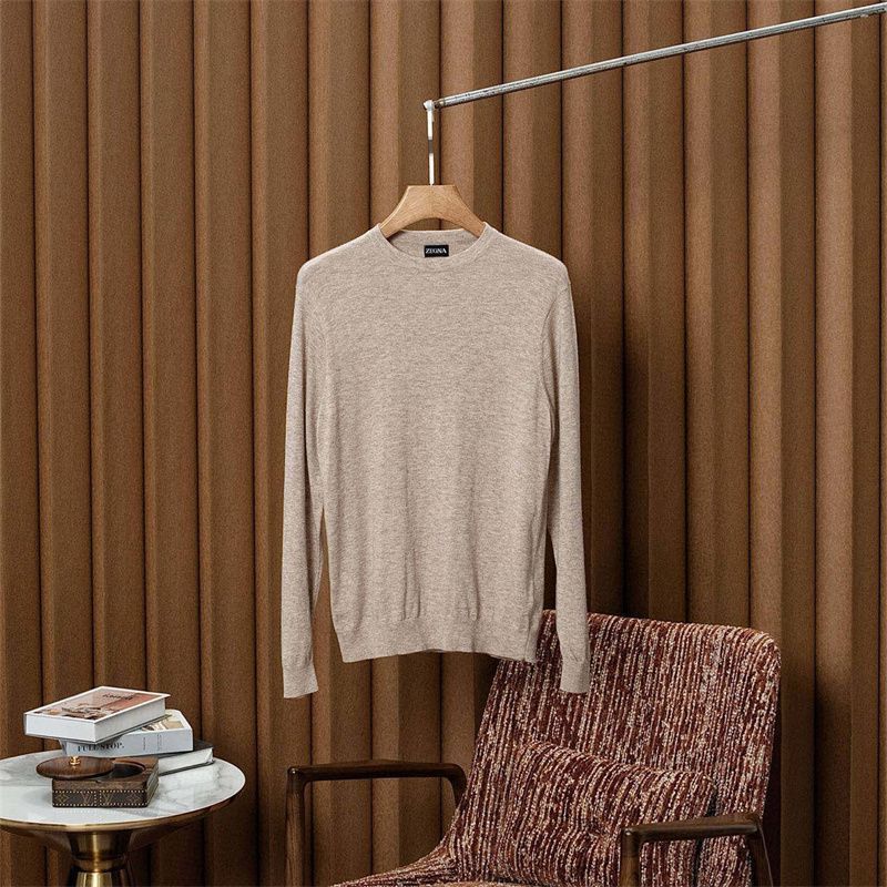 O6S7 Zeg** 2026New Autumn/Winter Men's Classic Fashion Round Neck Pullover Wool Casual Knitwear T Sh