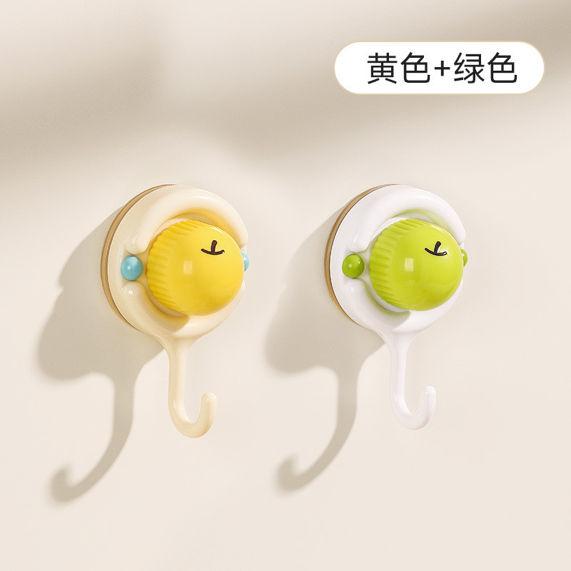 [Island Story] [ต้นฉบับ] Apple ตะขอดูดถ้วยเจาะฟรีเคลื่อนย้ายได้ห้องครัวห้องน้ําหลังประตูในครัวเรือนเ