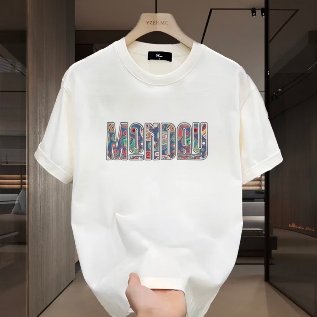 แฟชั่น 2026 Casual Tops ร้อยอินเทรนด์คู่เสื้อแขนสั้นฐาน t2025cod หลวม ins ผู้ชาย Street 2026 เสื้อยื