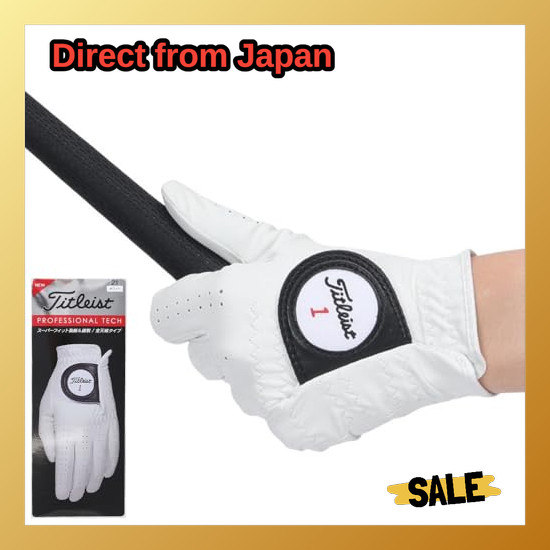 Direct From Japan TITLEIST Golf Glove Professional Tech Glove TG53WT-23 WT White Left Hand 23cm