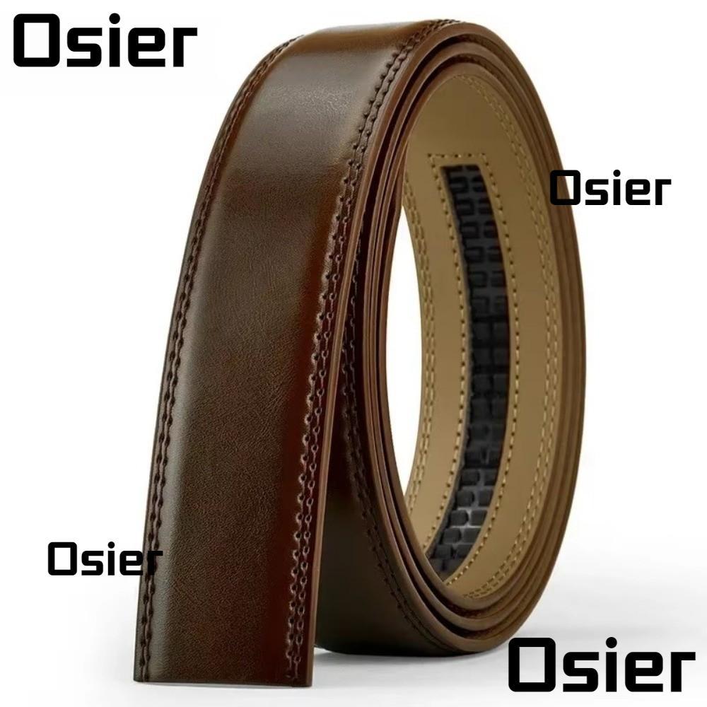 เข็มขัดผู้ชาย OSIER ทำจากหนังแท้ สไตล์หรูหรา ในสีดำและน้ำตาล หลากหลายขนาดให้เลือก