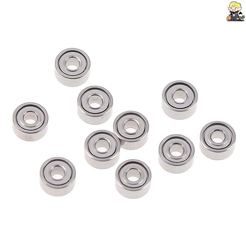 [CLA] 10 ชิ้น 681XZZ 1.5x4x2 มม. เปิดแบริ่งขนาดเล็ก ball mini hand bearing spinner [TH]