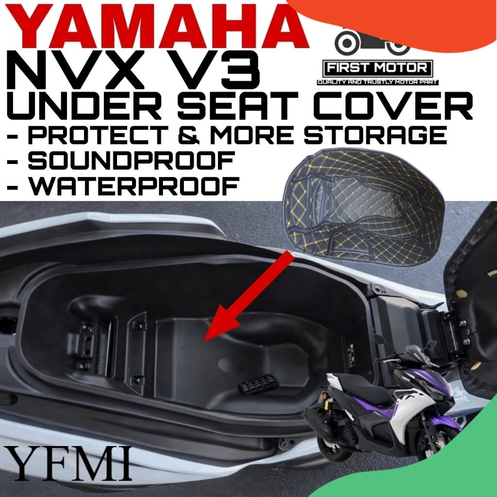ฝาครอบใต้ YAMAHA NVX 155 V3 2025 2026 NVX155 ใต้ที่นั่งอุปกรณ์เสริมอุปกรณ์เสริม MODIFY