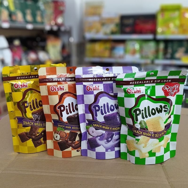 เวียดนาม Original Daigou Oishi ช็อกโกแลตแซนวิช Pastry Office Casual Snacks อาหารบรรเทา Glutton รสพิเ
