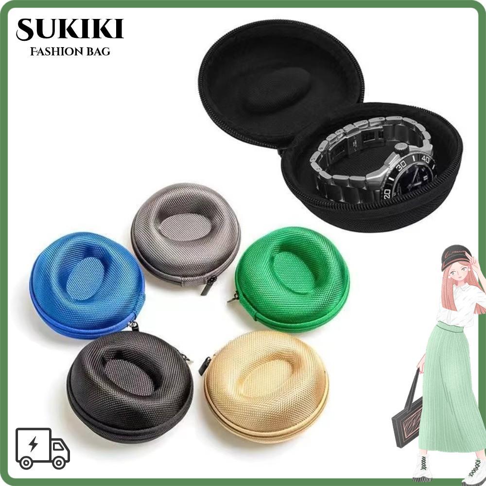 เคสนาฬิกา SUKIKI, ภาชนะเก็บนาฬิกากันน้ํา EVA, ปิดซิปแบบพกพา Shock-Resistant Impact-proof Smartwatches กระเป๋านาฬิกาป้องกัน
