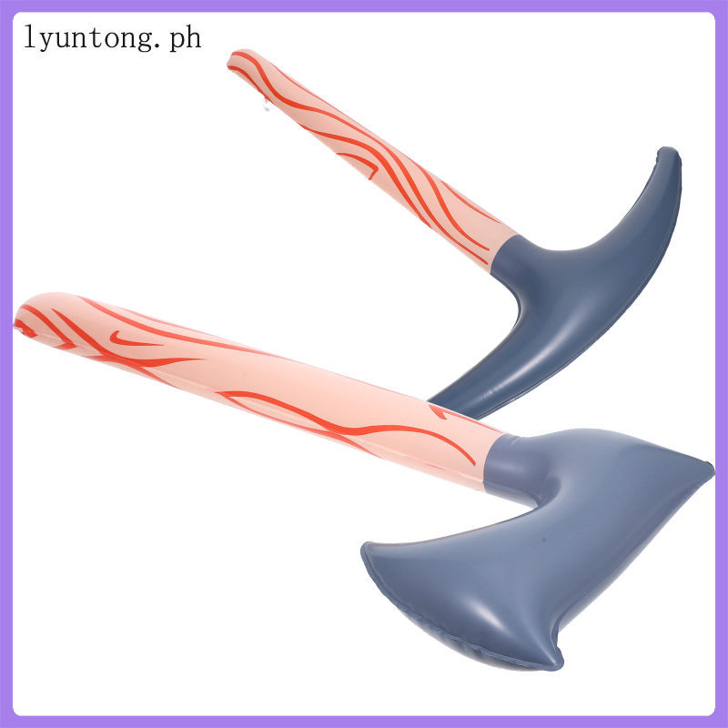 2 ชิ้น Pool Party Axle Inflatable Pickaxe ของเล่นตกแต่งคอสเพลย์ Props เครื่องมืออุปกรณ์เสริม