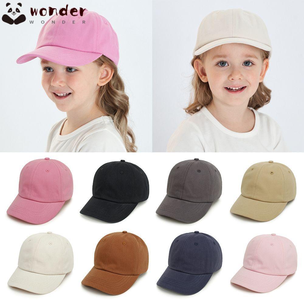 WONDER หมวกเบสบอลเด็กกลางแจ้ง Casual ปรับหมวกชายหาดสําหรับ 8M-5Y