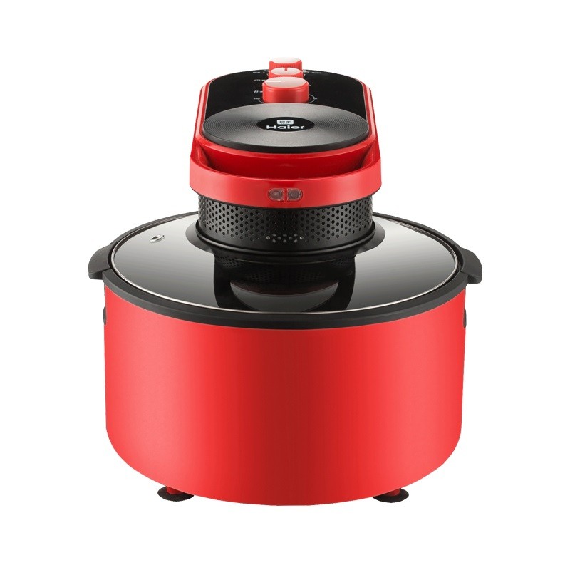 Haier (Haier) Air Fryer HA-M71R หม้อทอดลมร้อนไร้น้ํามันไขมันต่ํา 7L ความจุขนาดใหญ่ Visual ฝาครอบโปร่