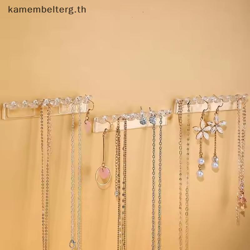 KAM 3 แพ็คผู้ถือสร้อยคอ,สร้อยคอติดผนัง 8 ตะขอ,สําหรับแขวนเครื่องประดับ,กําไลข้อมือ,สร้อยข้อมือและแหว