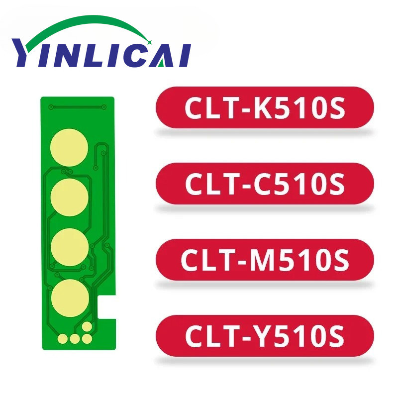 CLT510S CLT K510S C510S M510S Y510S ตลับหมึกชิปสําหรับ Samsung SL-C510 SL-C563 C510 C510W C513 C513W