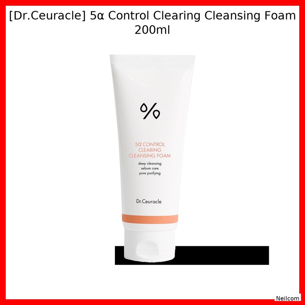 [Dr.Ceuracle] 5α Control Clearing Cleansing Foam 200ml / Purifying, Oil-contr โดย Neilcom