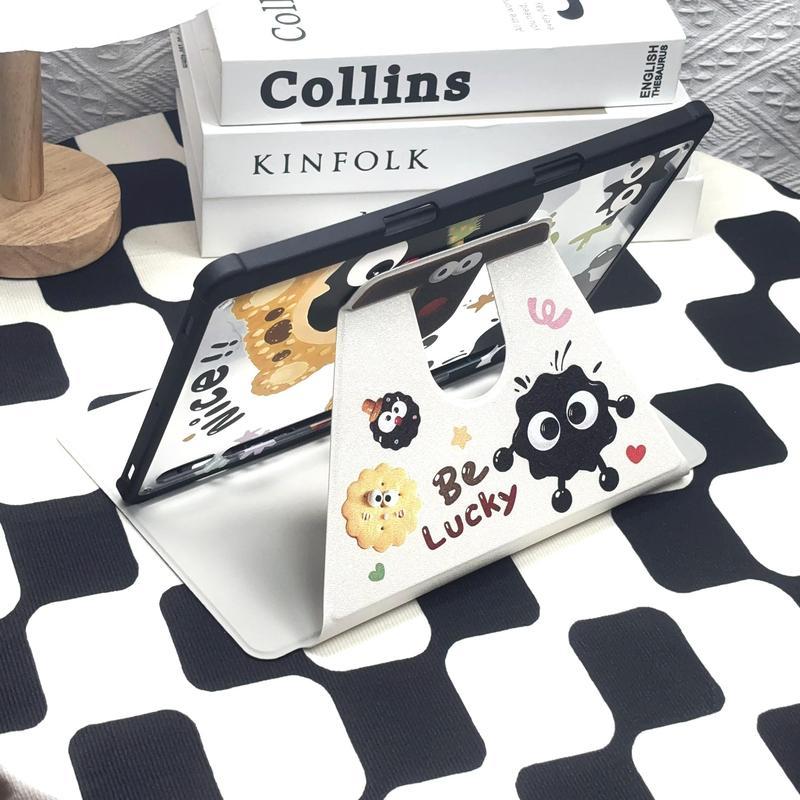 เคสใส 360° หมุนได้ สำหรับ Ss Tab S10 FE S10+ S9FE S8 S6 Lite S7+ S8+ S9 A8 A9+ เคสแท็บเล็ตเคสซัมซุง 