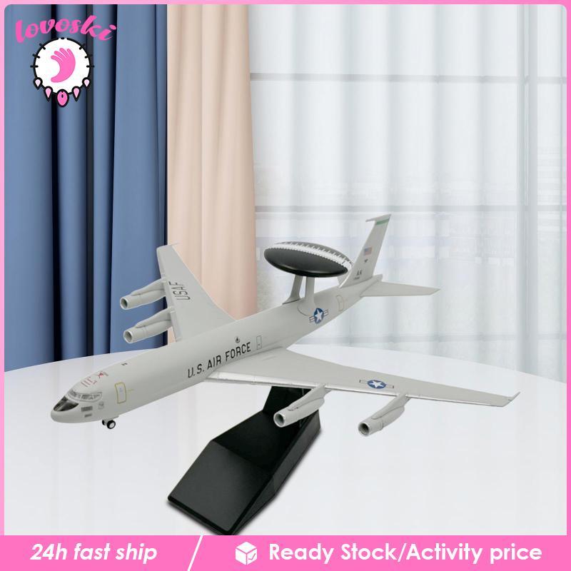 [Lovoski] 1:200 USA E-3 เครื่องบิน Diecast รุ่นสูงรายละเอียดผู้ใหญ่ของขวัญเครื่องบินพร้อมฐานสําหรับต