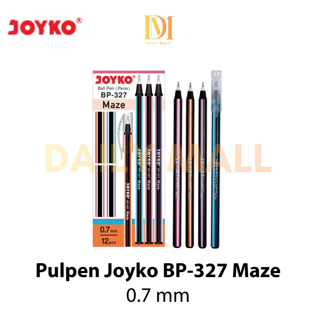 Joyko BP-327 Maze Black 0.7mm Pen / Joyko BP-327 Maze Black 0.7mm ปากกาลูกลื่น