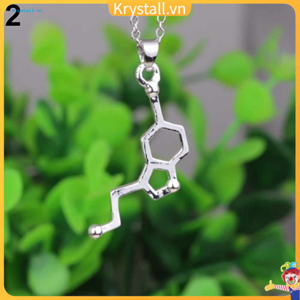 DNA Serotonin Dopamine Acetylcholine Biochemistry สร้อยคอจี้โมเลกุล