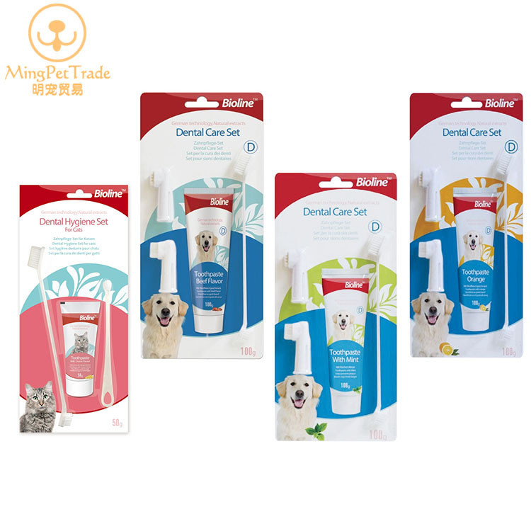 ชุดยาสีฟันสัตว์เลี้ยง Bioline Dog Cat Toothpaste Set Bioline Dog gengxin.my20251222