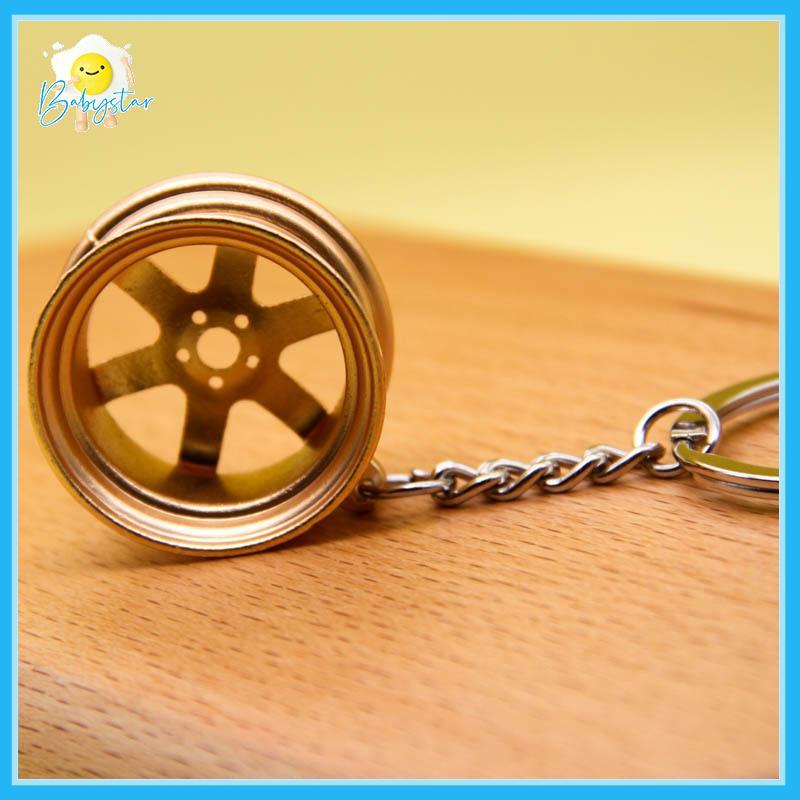 [Inthehot-t] การดัดแปลงรถยนต์ Hub Keychain Manual Lever Car Metal Keychain Turbo Gear Pendant [ใหม่]