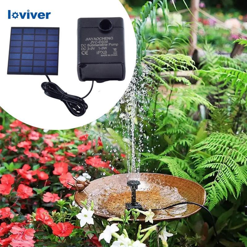 [Loviver] ปั๊มน้ําพลังงานแสงอาทิตย์, Geyser, ปั๊มบ่อพลังงานแสงอาทิตย์แบบพกพาสําหรับ Birdbath ภูมิทัศ