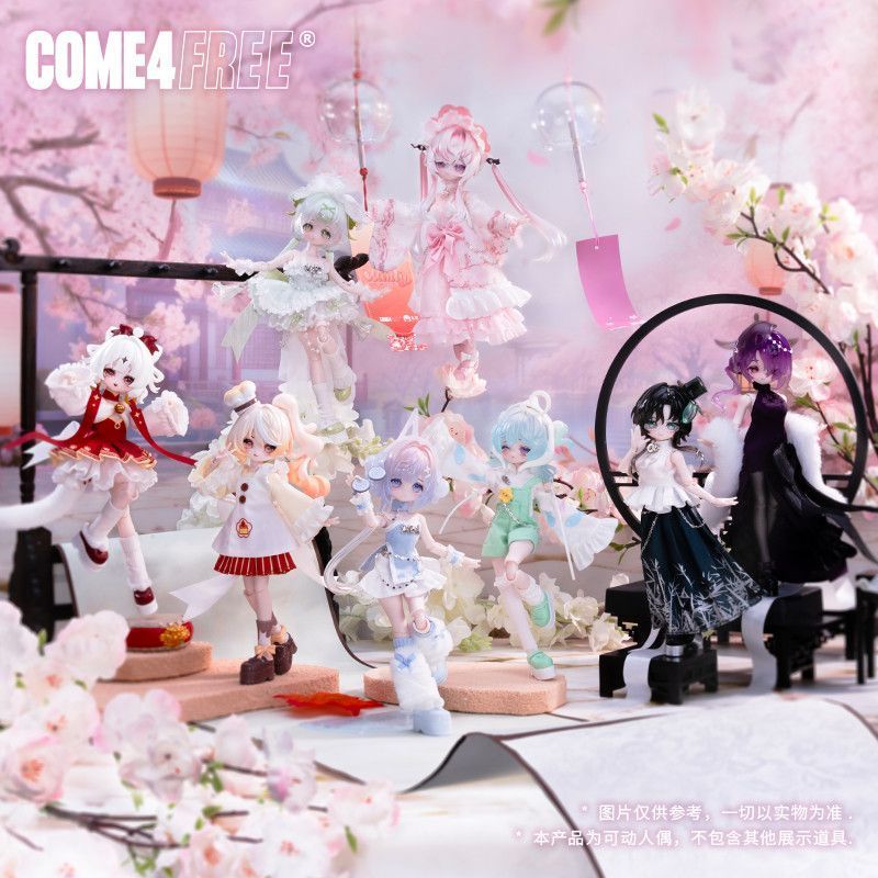 COME4FREE COMEE V3 Fortune Sign Spirit Limited BJD Mystery Box 8 คะแนน Action Figure ตุ๊กตาน่ารักรูปของเล่นอินเทรนด์เดสก์ท็อปตกแต่งของสะสมสาวของขวัญ