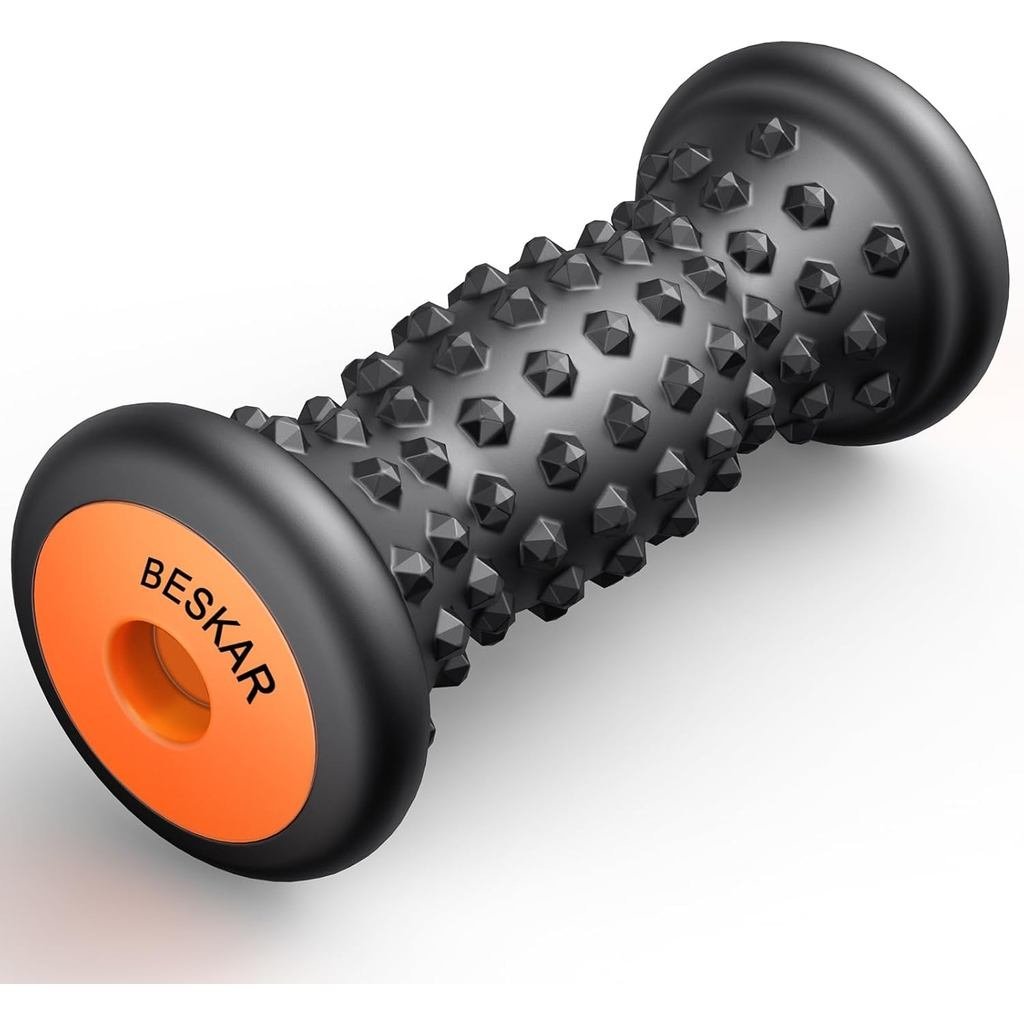 BESKAR Foot Massager Roller for Plantar Fasciitis Relief, Portable, Deep Tissue Muscle Massage, Foot