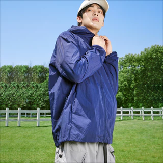 GENIO LAMODE เสื้อกันลม เสื้อกันแดด เสื้อกันuv ป้องกัน 100UPF+ ใส่สบาย ระบายอากาศ ผ้าไหมน้ำแข็ง Premium มีกระเป๋าด้านข้าง [โค้ทแดดสุดฮิต]