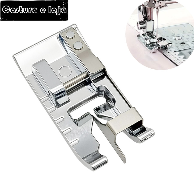 Edge Joining / Stitch in the Ditch Sewing Machine Presser Foot - เหมาะกับจักรเย็บผ้าก้านต่ําทั้งหมด