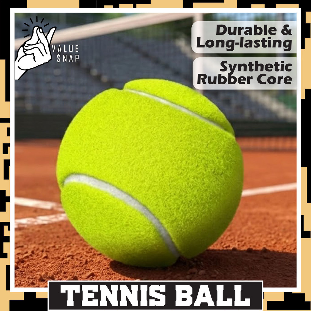 ลูกเทนนิส Elastic Professional Tennis Ball Bola Tenis Pressureless Bounce Training Practice Ball