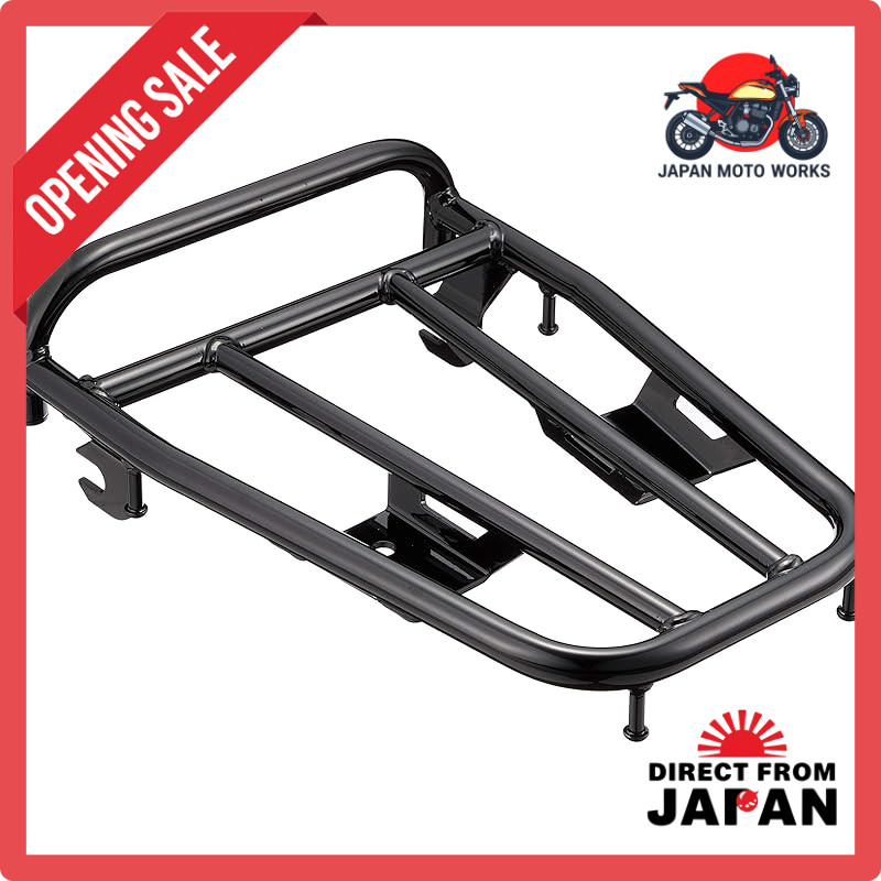 Kijima Sporty Steel Rear Carrier Rack for Super Cub/Cross Cub/Cub Pro 50/100 ('18-) - Black 210-2691