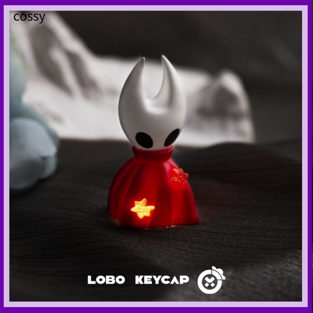 COSSY Hollow Knight Keycap, เรซิ่นโปร่งใสคีย์บอร์ด Keycap, Kawaii Hornet ประณีต Esc Key ตุ๊กตา Keyca