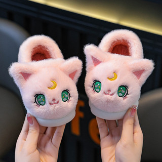 รองเท้าแตะในบ้านดีไซน์น่ารัก สวมใส่สบายและอบอุ่น สำหรับลูกสา…