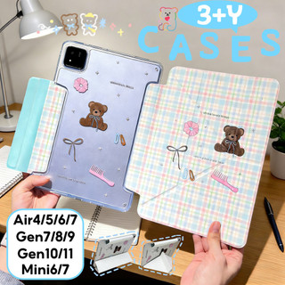 2025เคสฝาพับ iPad ใส กันกระแทก สำหรับ iPad Air 11 M2/3 10.2 Gen7/8/9 / Gen10 10.9 Air4/5/6/7 gen11