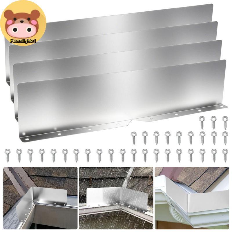 Moonlights1 4 ชิ้น Rainwater Valley Gutter Splash GUARD Rain หยด Gutter Guard,Rain หยด Gutter Guard 