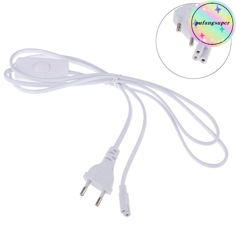 Pufangsuper 1.8m สายไฟ EU ปลั๊กสําหรับ T5 หลอด LED T8 ชาร์จการเชื่อมต่อสายไฟ TH