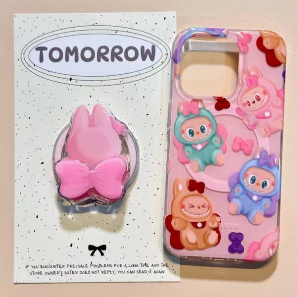 เคส 425 425 degree case เคส 425 degree Bow Labububu Apple 16pro Double Layer iphone15 Girl 14 Magnet