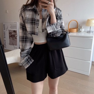 กางเกงขาสั้นลำลอง สำหรับผู้หญิง หลวมและสบาย ผ้าคุณภาพสูง กาง…