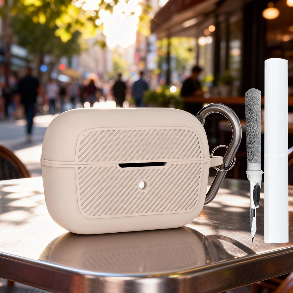 ฝาครอบเคสสําหรับ Anker Soundcore C50i, เคสซิลิโคนอ่อนนุ่มพร้อมชุดทําความสะอาดและพวงกุญแจ