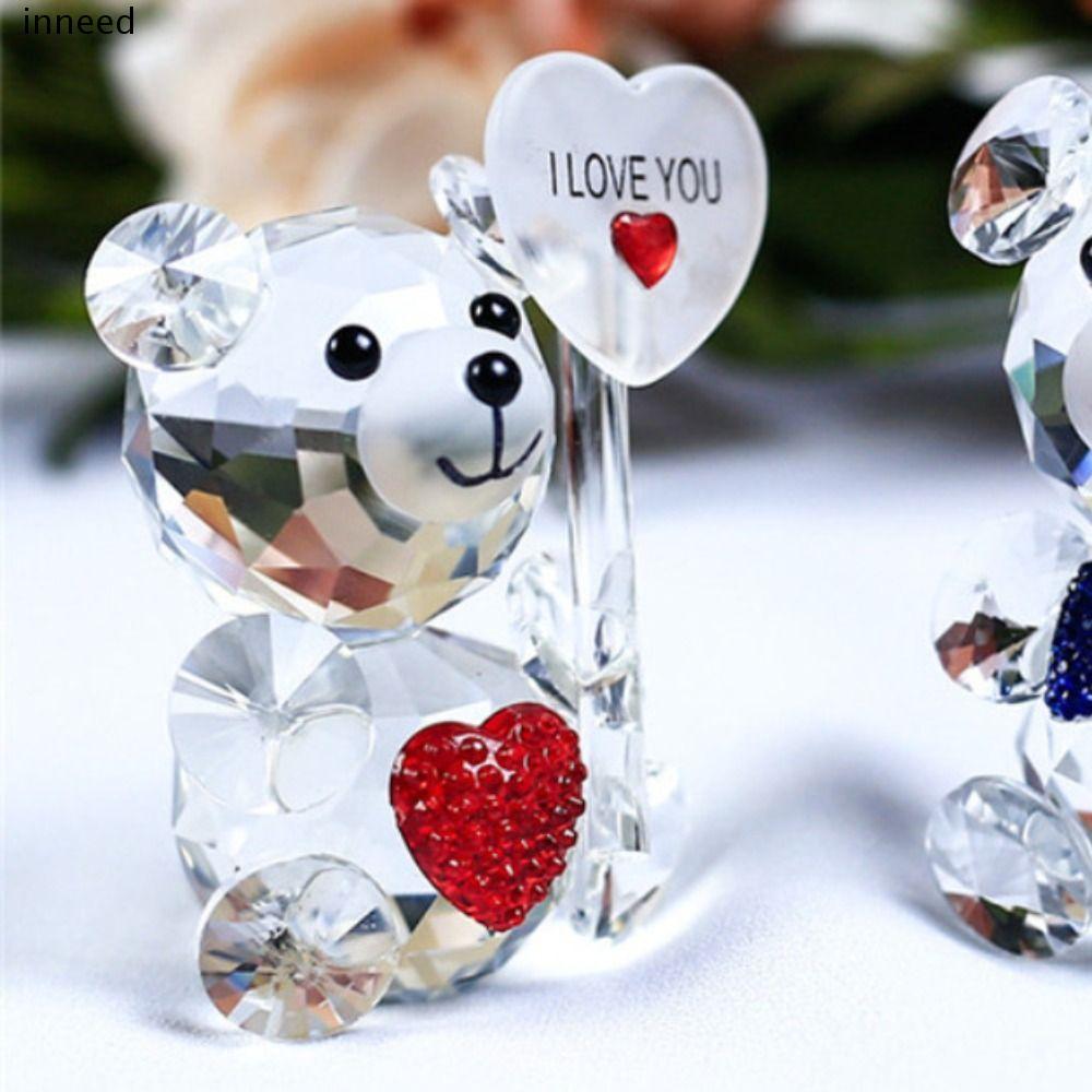 INNEED Crystal Baby Bear Figurine Collection, Bear Crystal Crystal Bear Figurine Collection, Aesthet