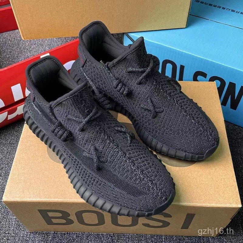 รองเท้าวิ่ง Black Starry Sky Yz Boost 350 v2 สำหรับผู้หญิง สวมใส่สบายและคล่องตัว