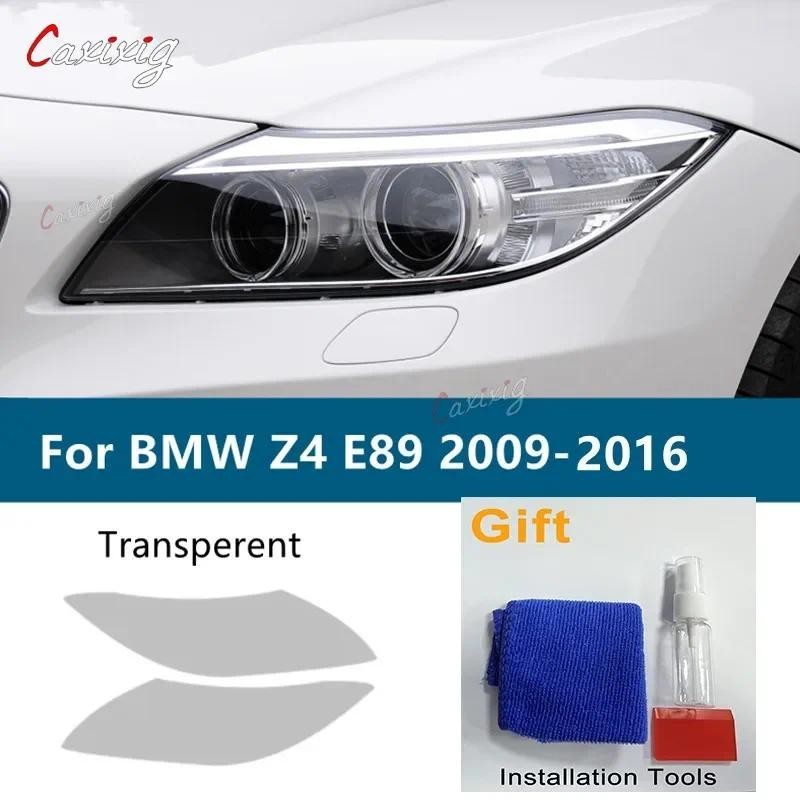 สําหรับ BMW Z4 E89 G29 2009 - 2021 ไฟหน้ารถสีควันสีดําป้องกันฟิล์มโปร่งใส TPU สติกเกอร์อุปกรณ์เสริม 