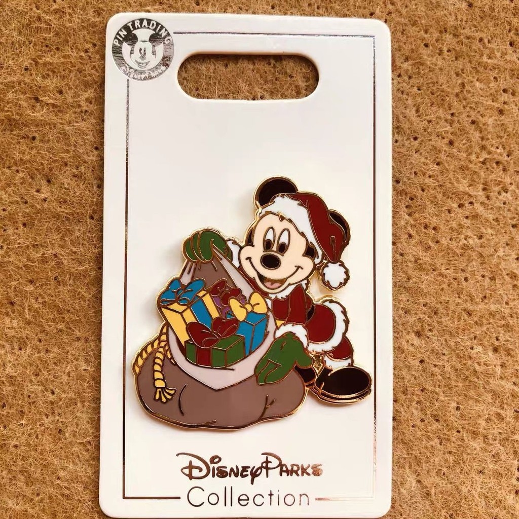 Disney Badge disney pin disney pin disney Medal Mickey Mickey Christmas Hat Christmas Style เข็มกลัด