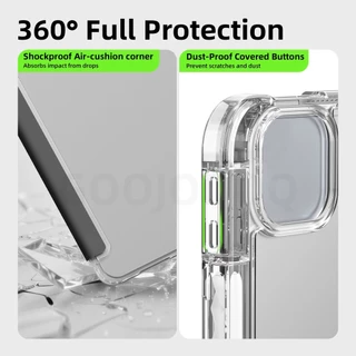 GOOJODOQ ฝาครอบป้องกันแยกแม่เหล็กสําหรับ ipad Air4/5/6/7 pro11 ,Gen10/11,10.5 นิ้ว 360 ° ช่องเสียบปากกาในตัว