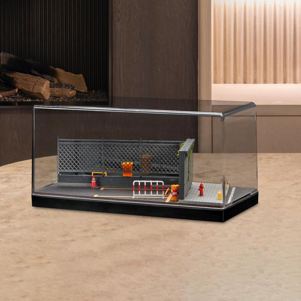 [svzfjuv] 1/64 Scale Car Model Display Case Container Scenery Show Case Home Decor