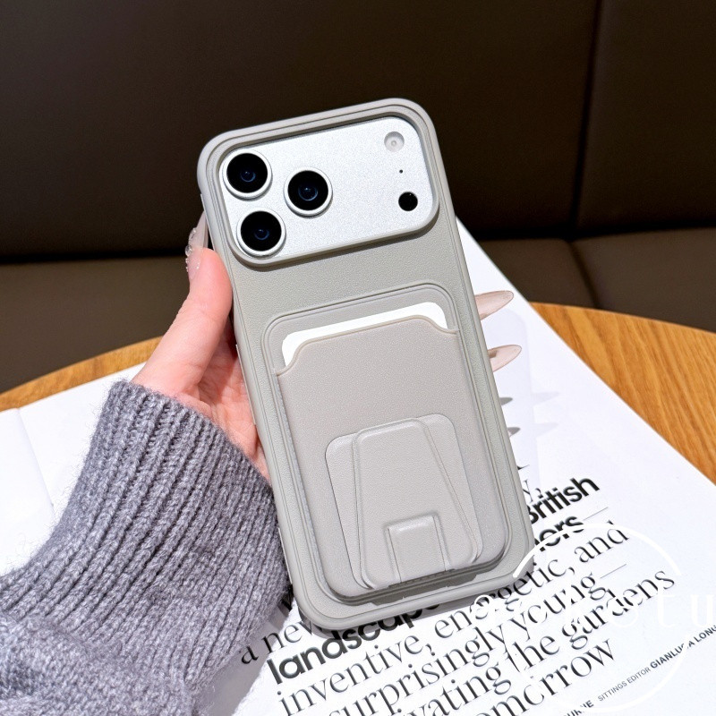 ผู้ถือบัตรรูปบันไดสีส้มเคสโทรศัพท์เหมาะสําหรับ ไอโฟน 13 14 15 16 17 มือโปร สูงสุด รวมทุกอย่างฝาครอบซิลิโคนป้องกันการตก - รูปที่ 5